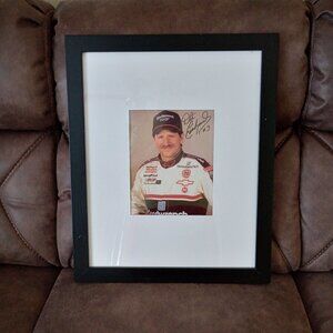 NASCAR DALE EARNHARDT SR 16 X 20 Framed Photo Print Signed